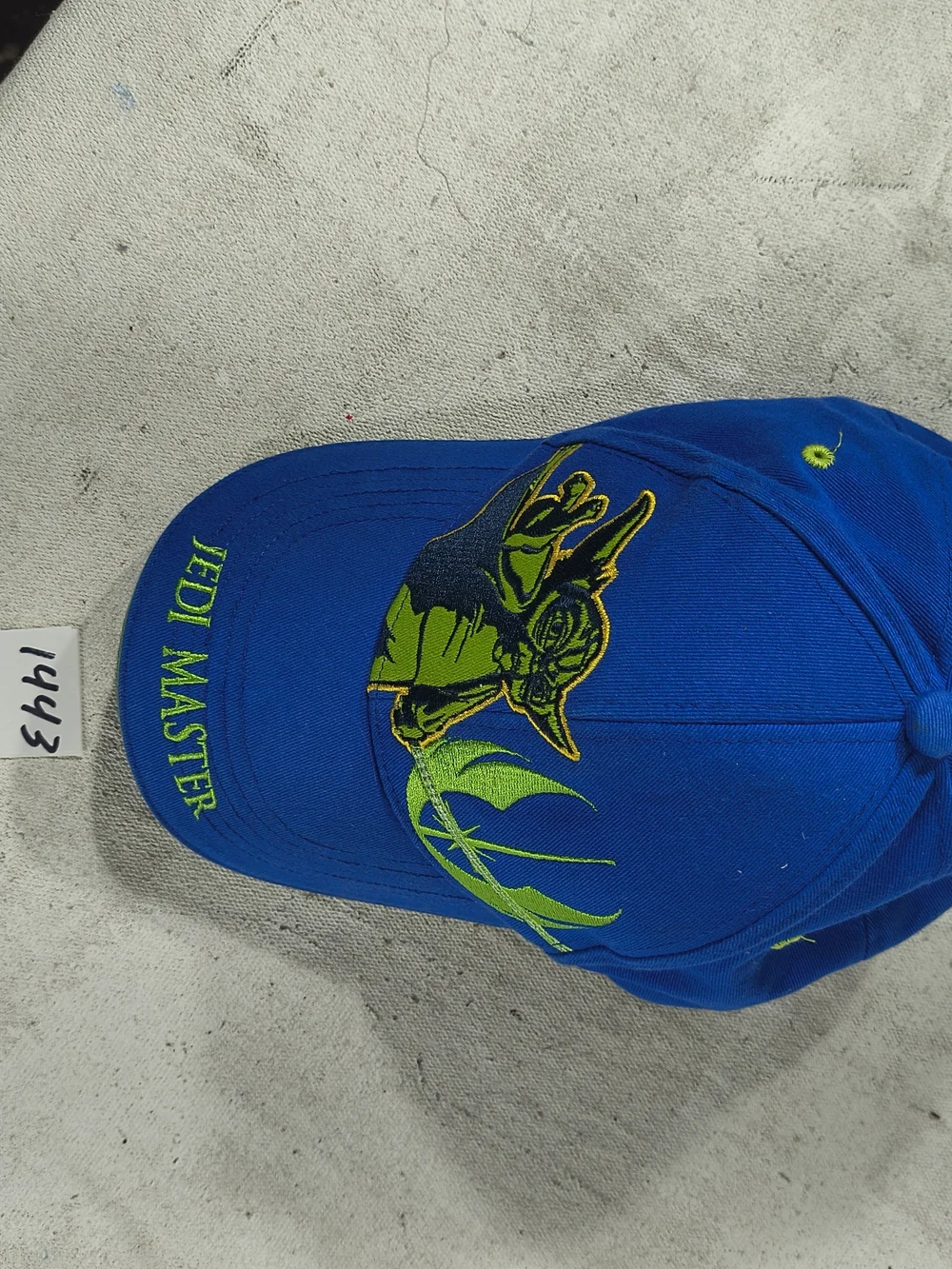 Star Wars Youth Blue Baseball Cap with Green Yoda Graphic